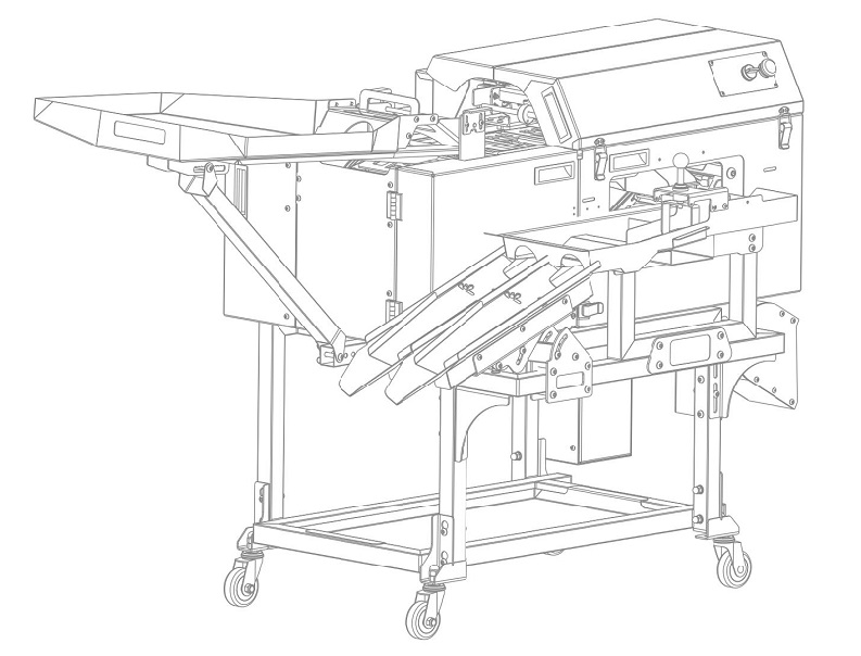 單排敲蛋機(jī)+蛋液雙槽分離型+碎殼機(jī)型