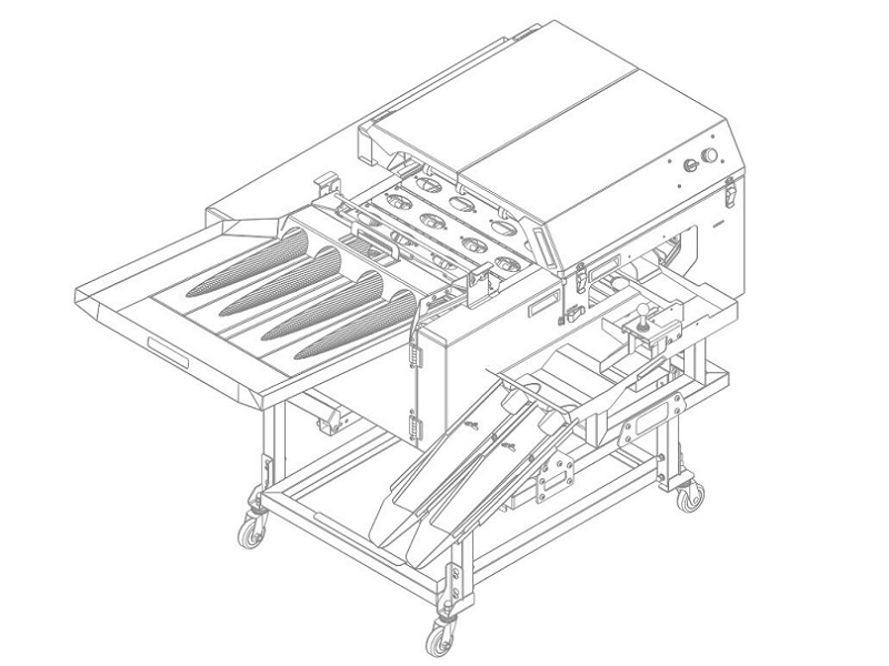 四排敲蛋機(jī)+雙槽分離